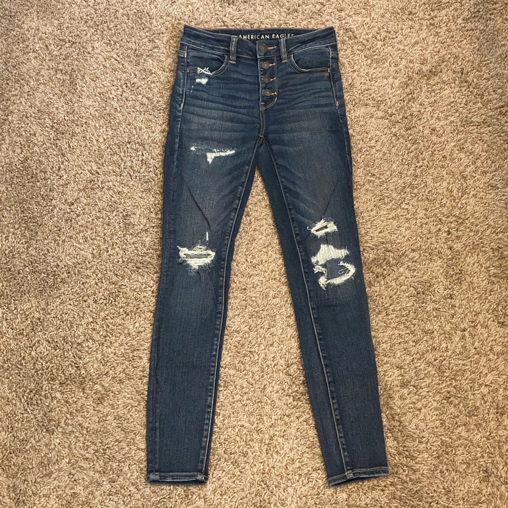 High Rise Ripped Jegging - Picture 3 of 9